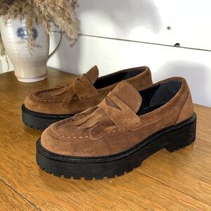 APROPO Brown Suede Loafers – Size 37